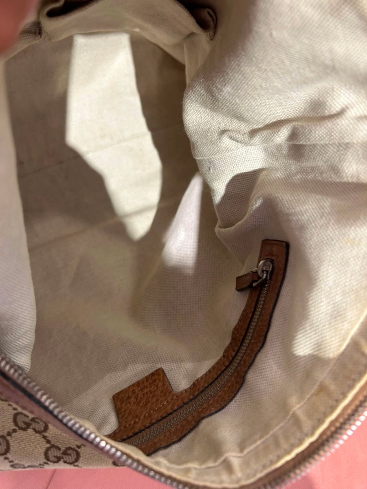 Gucci GG Canvas Shoulder Bag – Brown