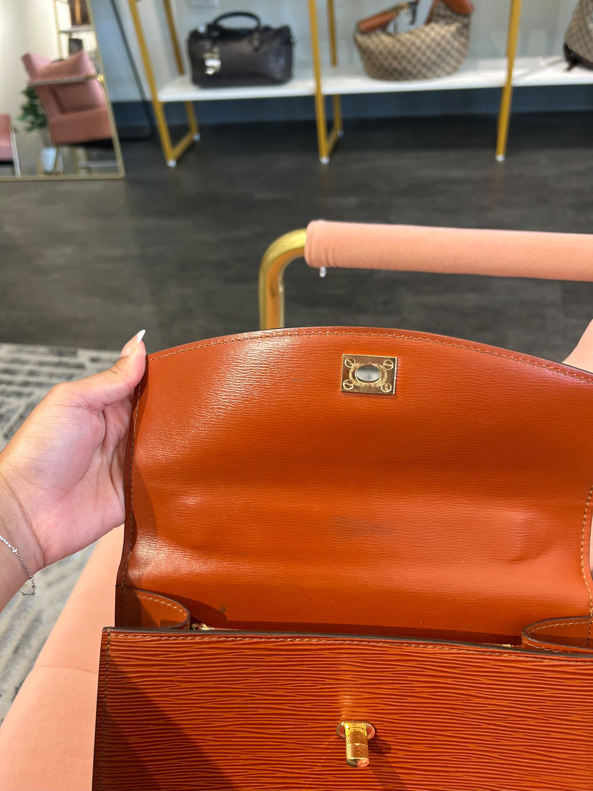 Louis Vuitton Malesherbes – Brown Epi Leather