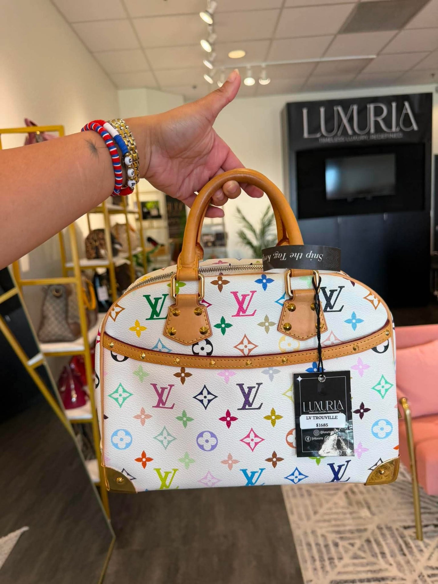 Louis Vuitton Trouville – Multicolor Monogram Blanc
