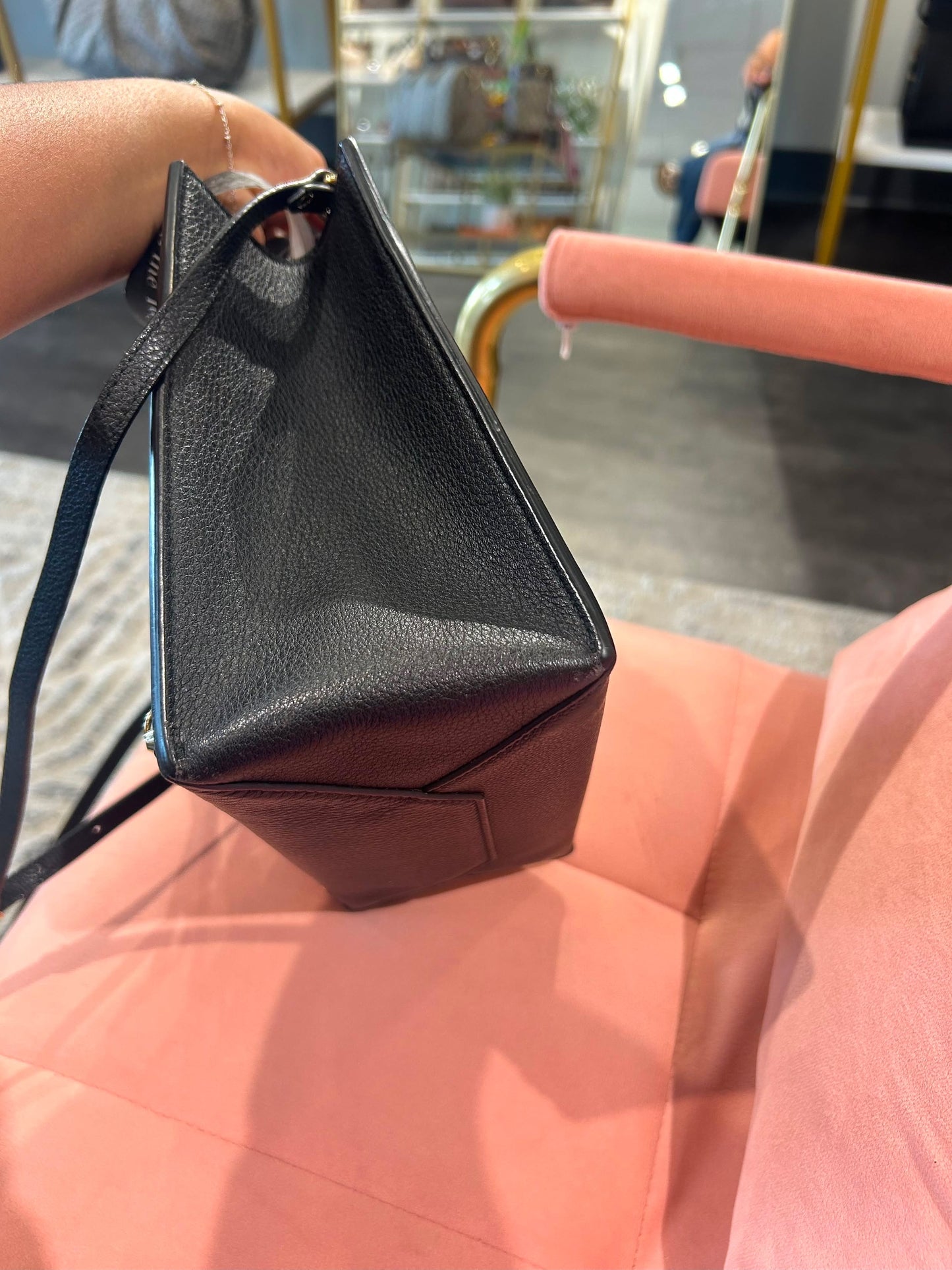 Balenciaga Papier Mini – Black Leather