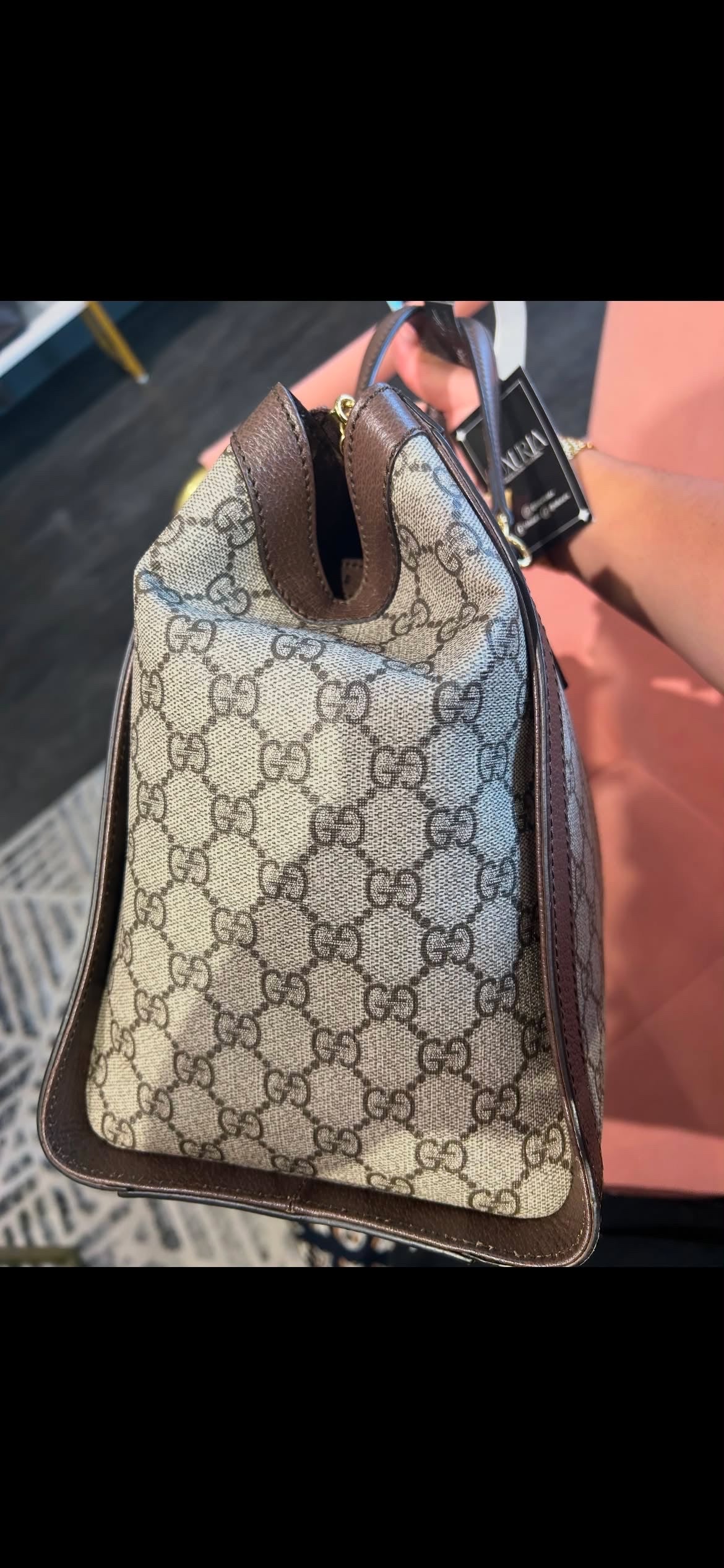 Gucci Ophidia GG Supreme Medium Top Handle Tote