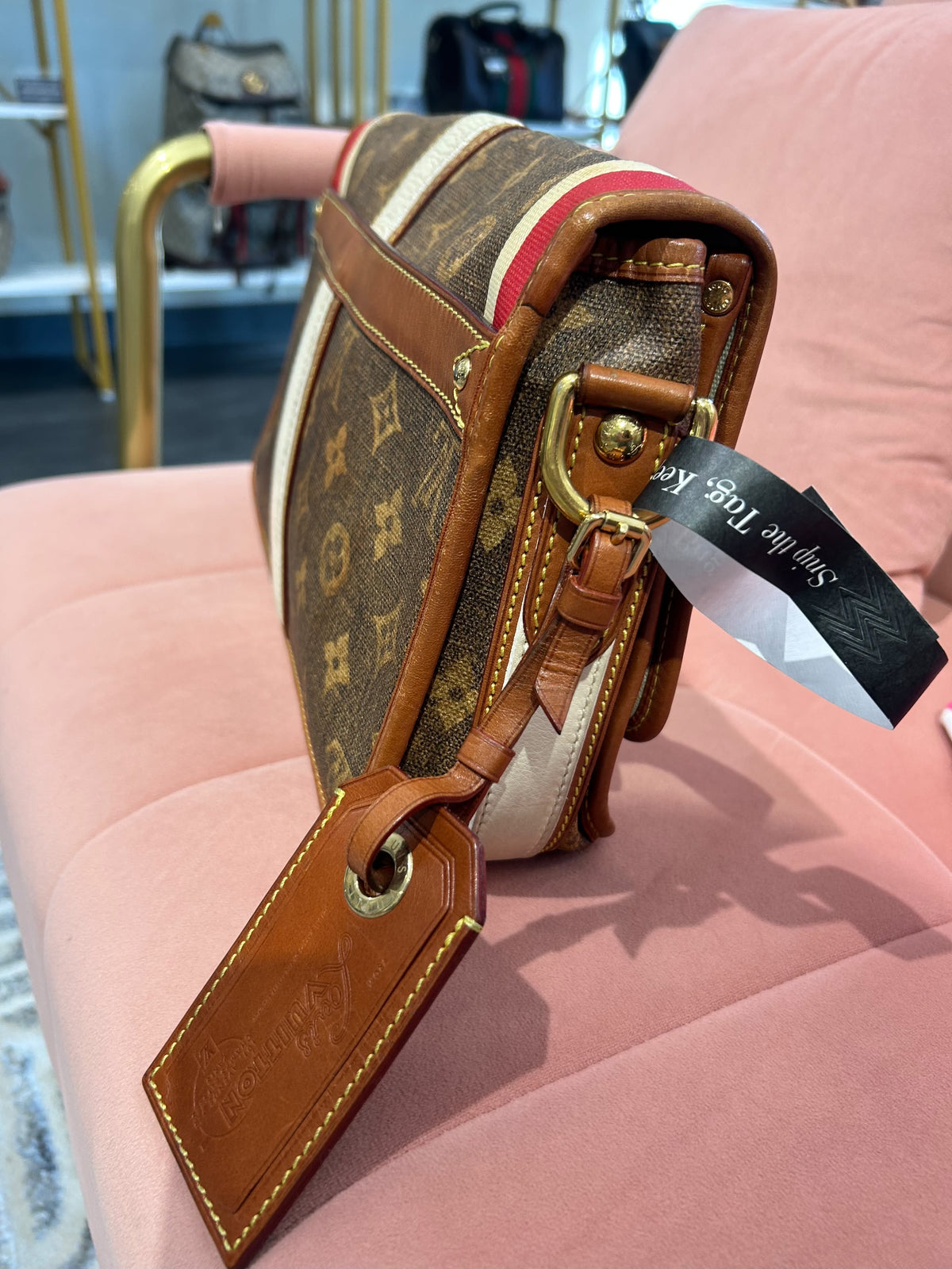 Louis Vuitton Tisse Rayures Shoulder Bag – Monogram Canvas