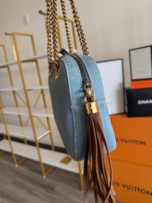 Gucci Soho Blue Denim Bag