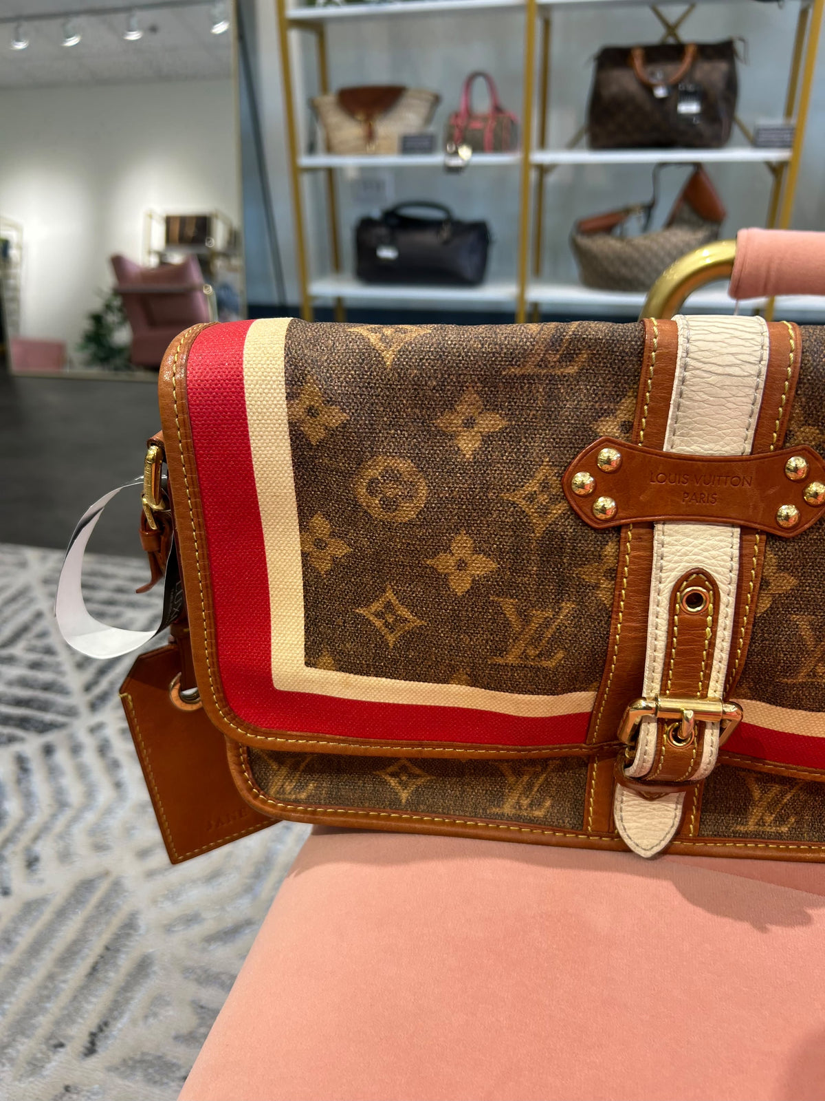 Louis Vuitton Tisse Rayures Shoulder Bag – Monogram Canvas