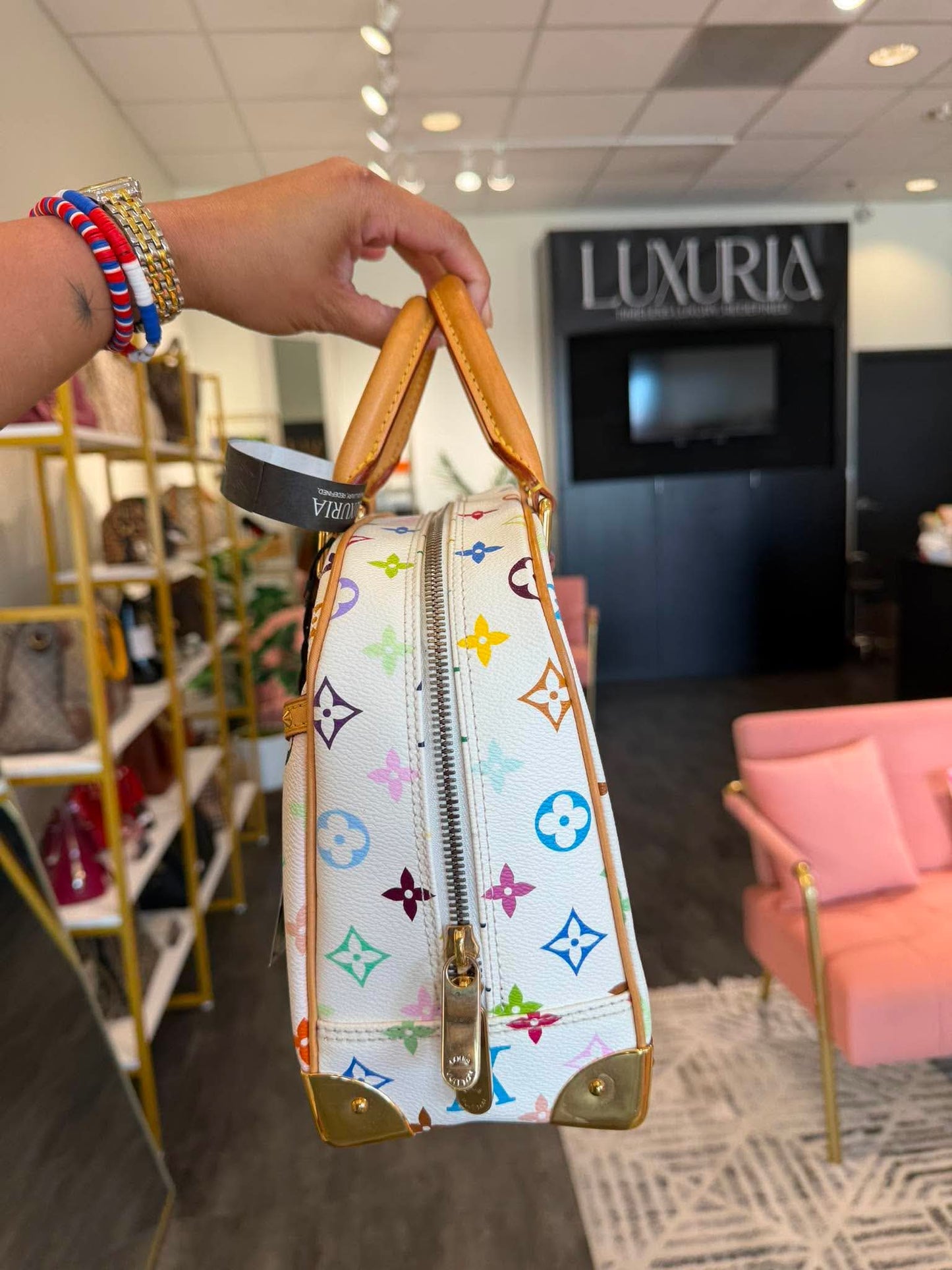 Louis Vuitton Trouville – Multicolor Monogram Blanc