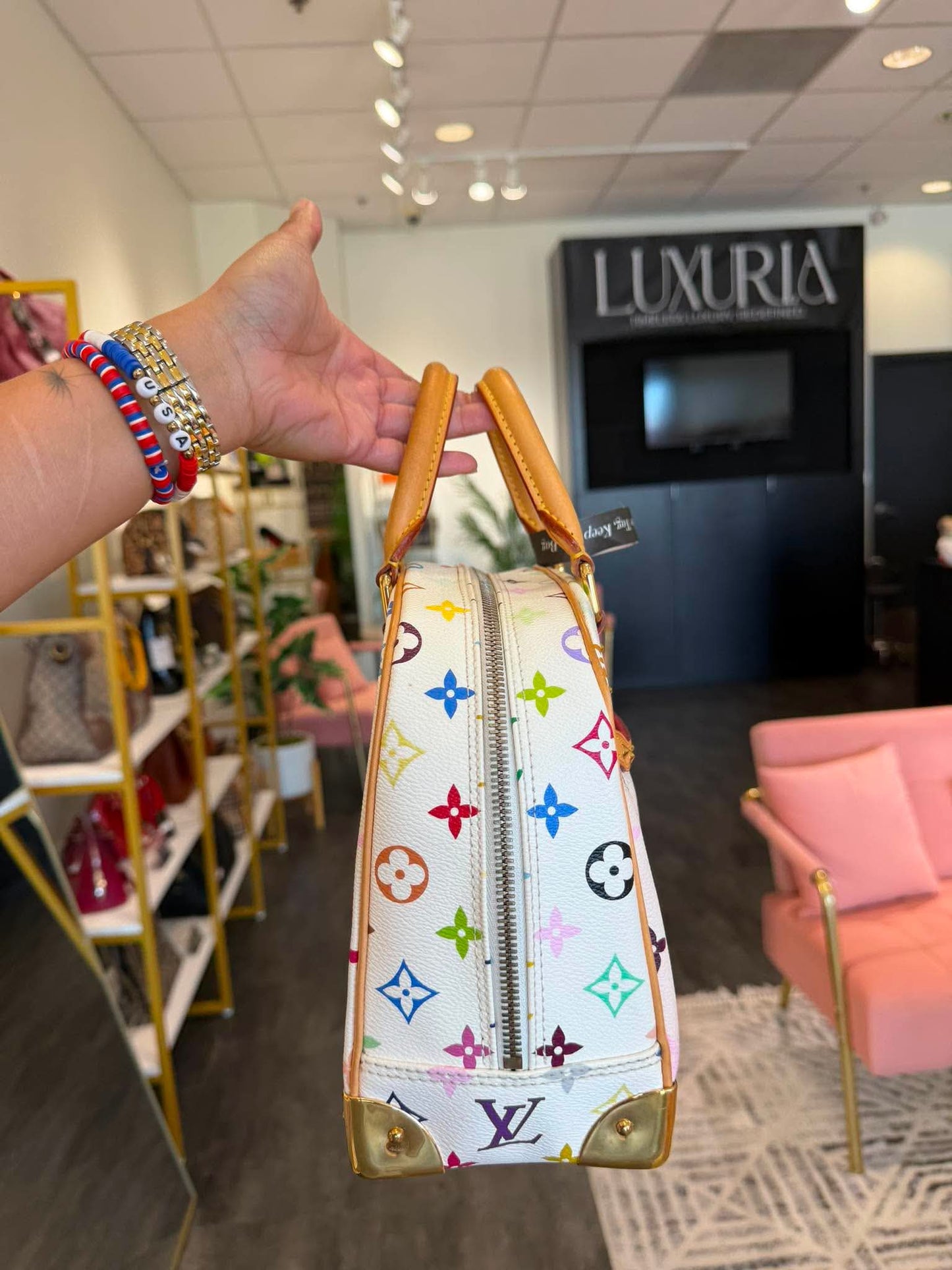 Louis Vuitton Trouville – Multicolor Monogram Blanc