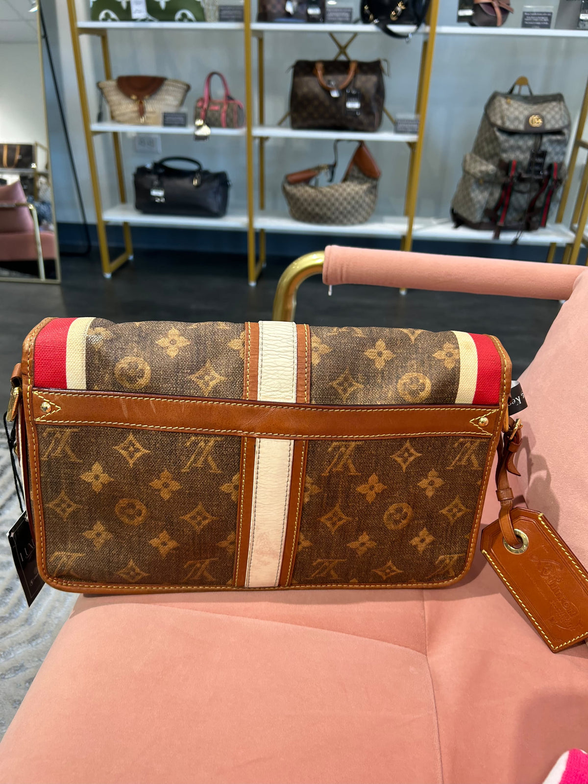 Louis Vuitton Tisse Rayures Shoulder Bag – Monogram Canvas