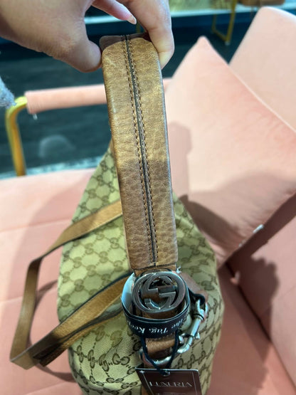 Gucci GG Canvas Shoulder Bag – Brown