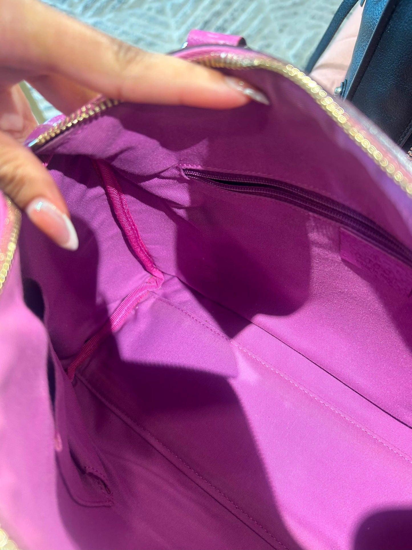 Gucci GG Boston Bag – Pink Leather Trim