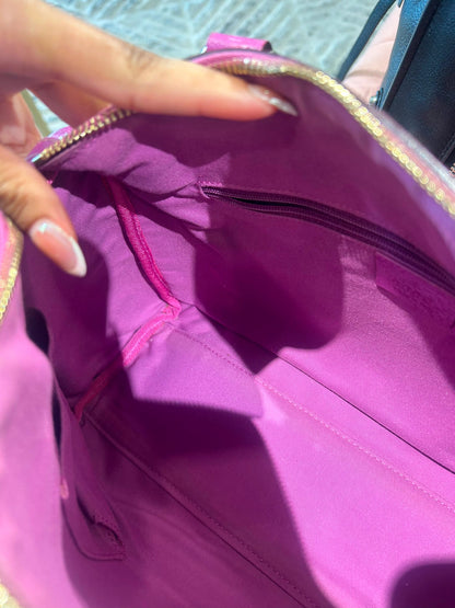 Gucci GG Boston Bag – Pink Leather Trim