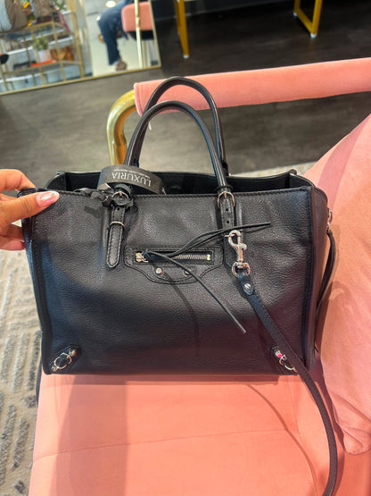 Balenciaga Papier Small – Black Leather