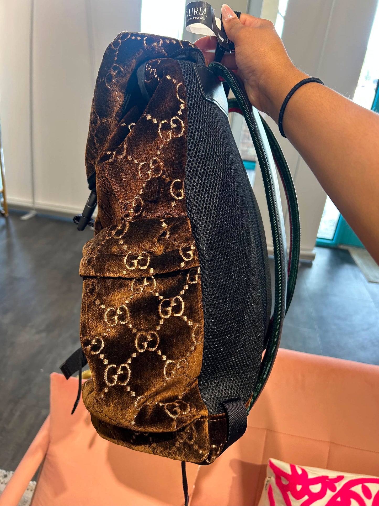 Gucci Velvet Backpack
