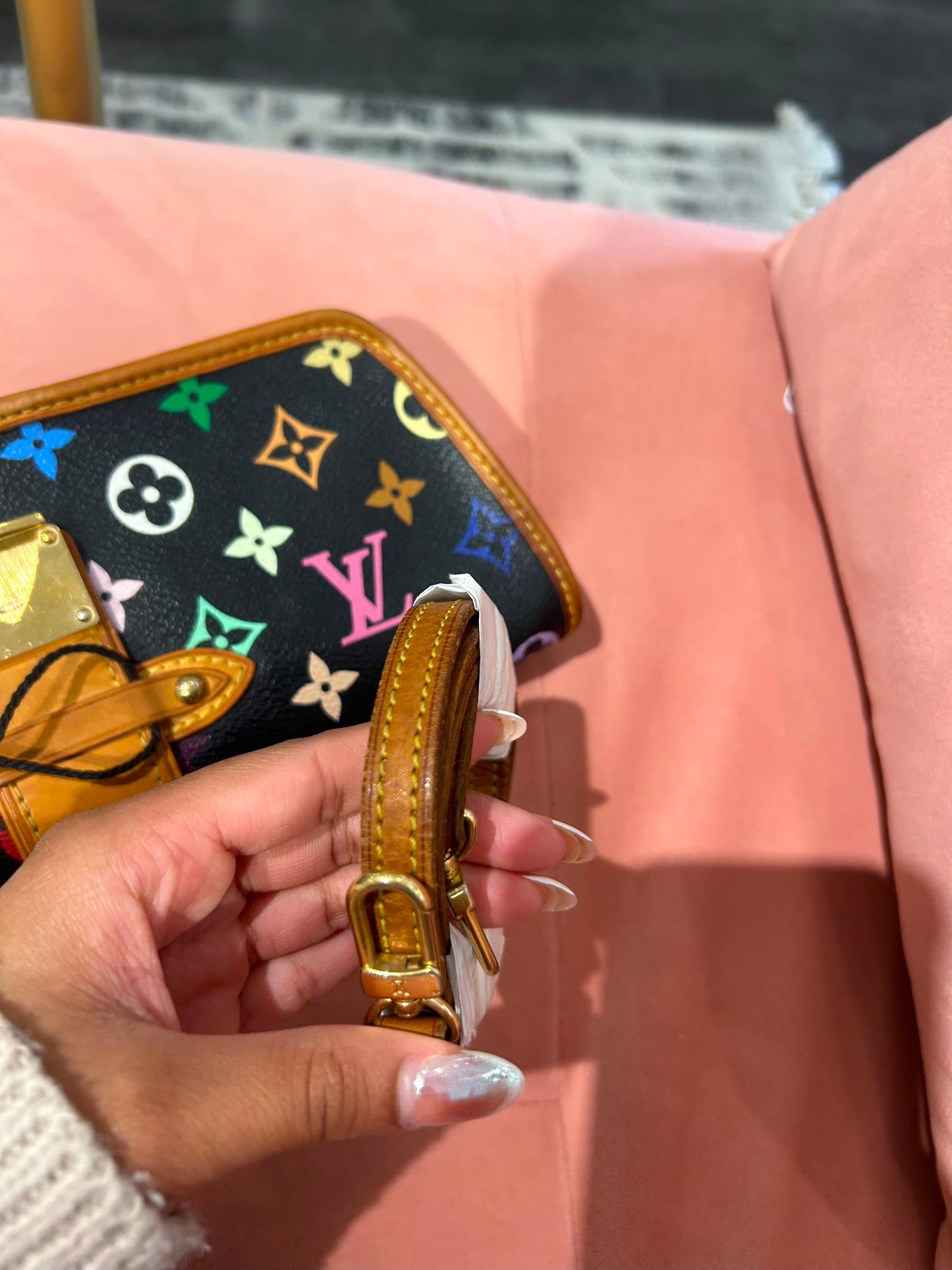 Louis Vuitton Shirley Clutch – Black Monogram Multicolore