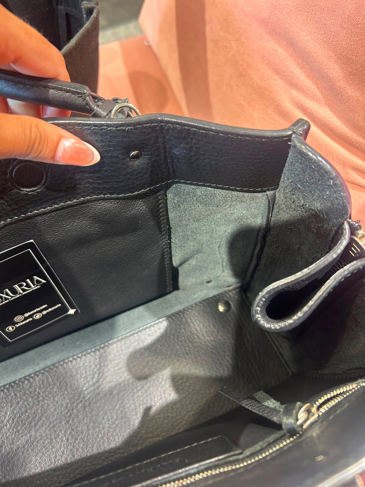 Balenciaga Papier Small – Black Leather