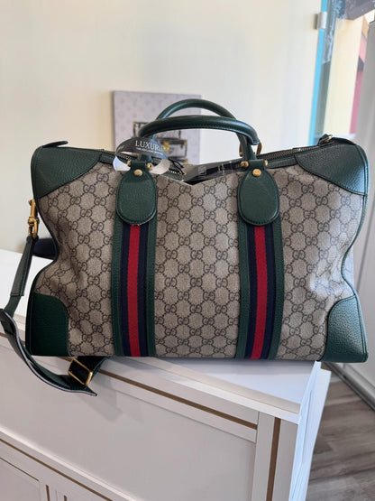 Gucci Neo Green Skull Duffle Bag