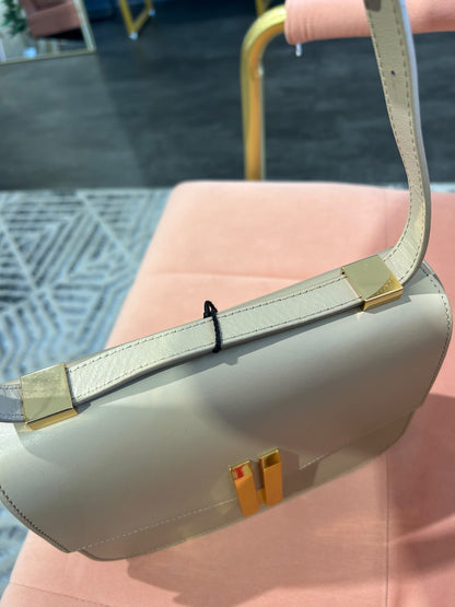 DeMellier Vancouver Shoulder Bag – Cream Leather