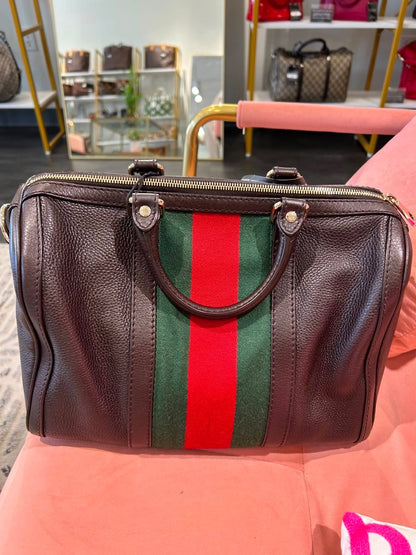 Gucci Boston Bag – Brown Leather