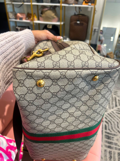 Gucci Savoy Ophidia Large Duffle Bag – GG Supreme Canvas