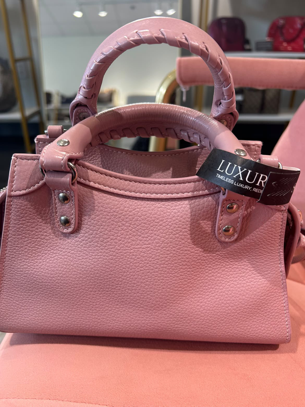 Balenciaga Neo Classic City Mini – Rose Pink Leather
