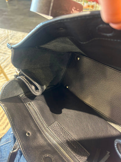 Balenciaga Papier Small – Black Leather