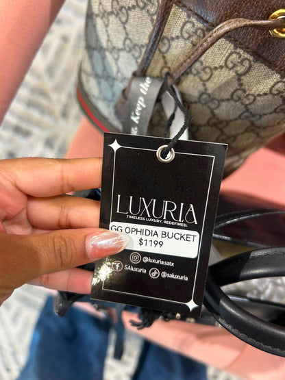 Gucci Ophidia GG Supreme Bucket Bag