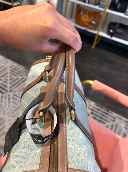 Gucci GG Denim Boston Bag – Light Blue