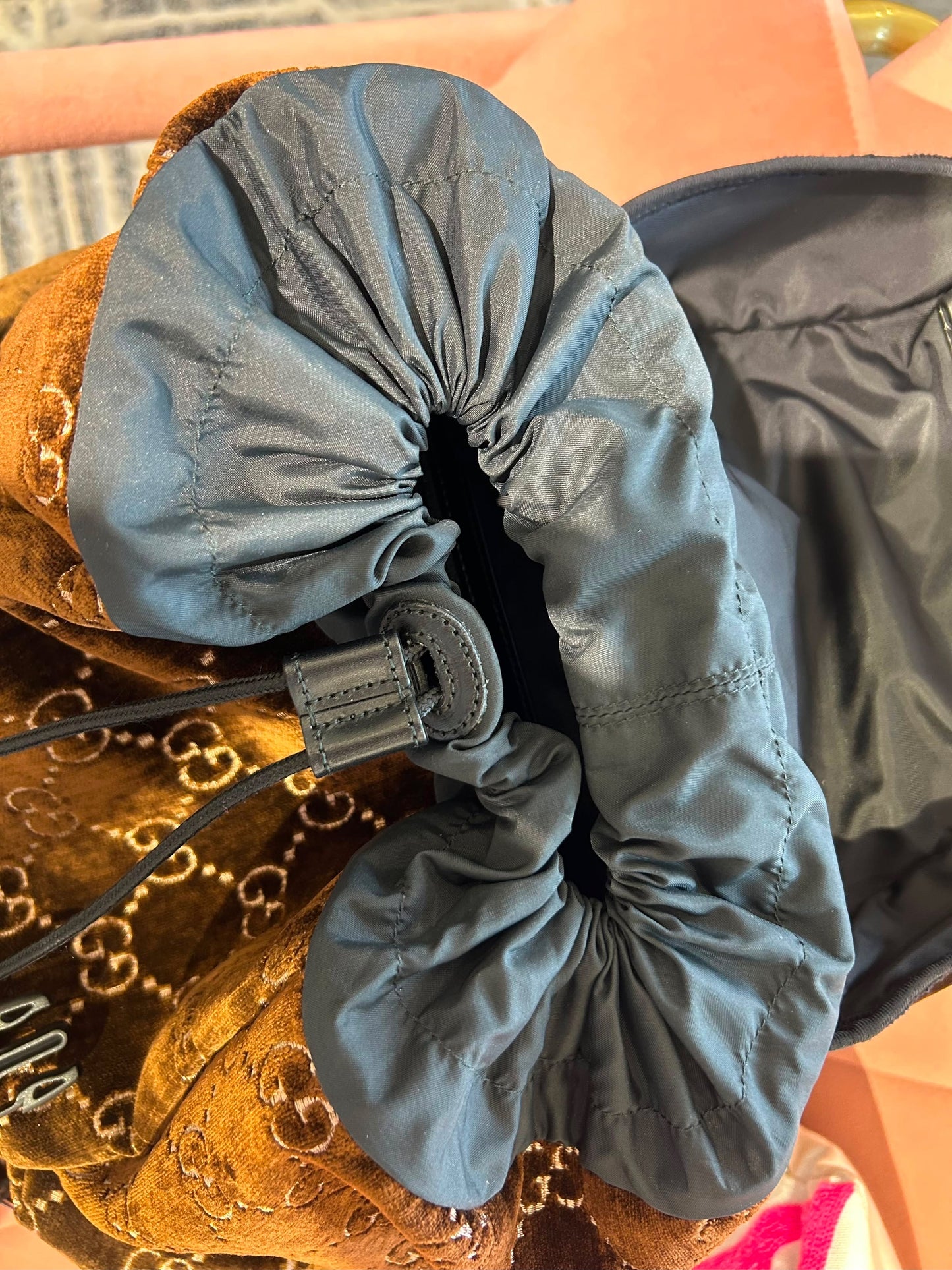 Gucci Velvet Backpack