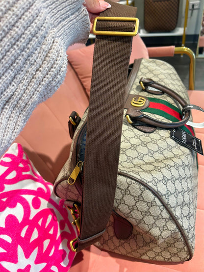 Gucci Savoy Ophidia Large Duffle Bag – GG Supreme Canvas