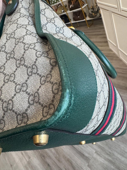 Gucci Neo Green Skull Duffle Bag