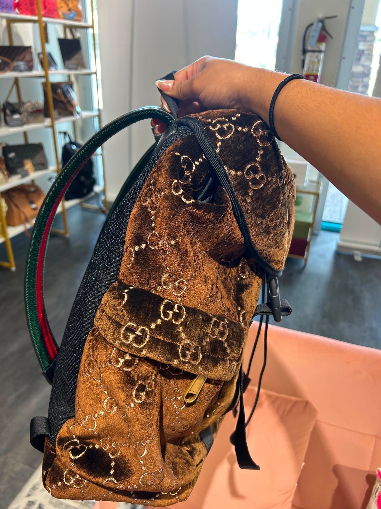 Gucci Velvet Backpack