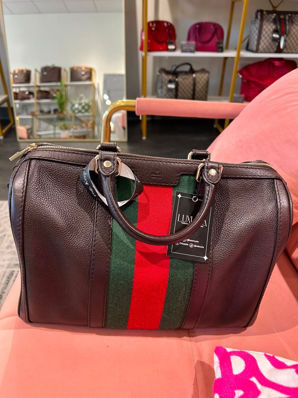 Gucci Boston Bag – Brown Leather
