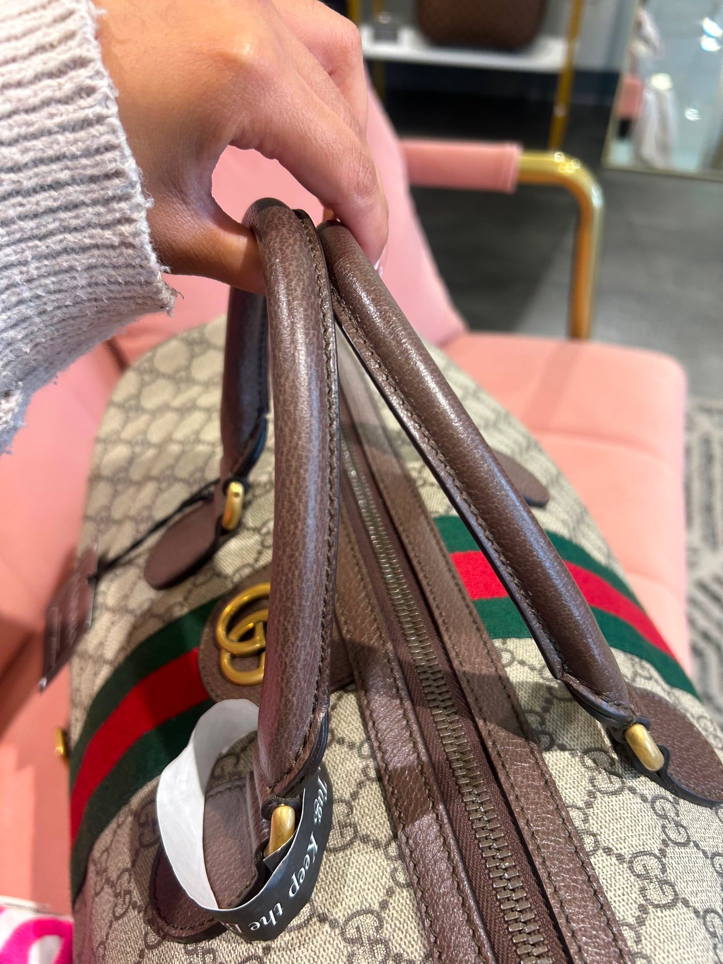Gucci Savoy Ophidia Large Duffle Bag – GG Supreme Canvas