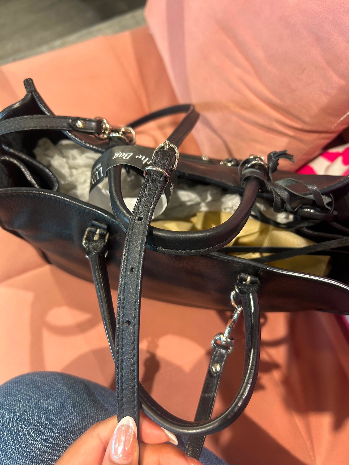 Balenciaga Papier Small – Black Leather