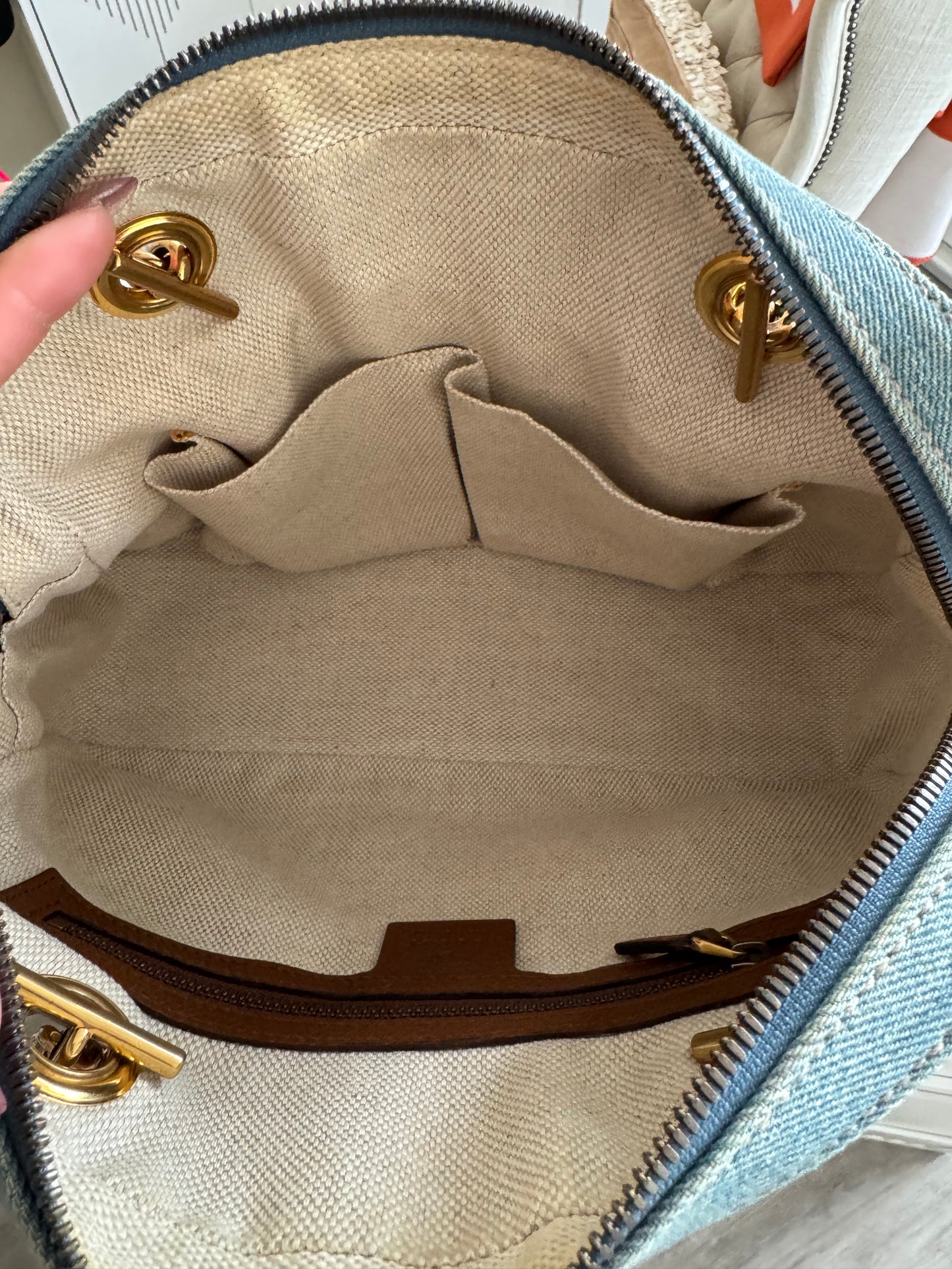Gucci Soho Blue Denim Bag