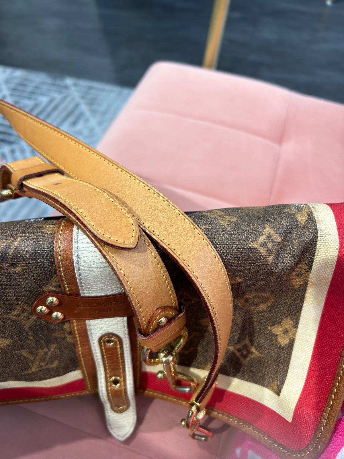 Louis Vuitton Tisse Rayures Shoulder Bag – Monogram Canvas