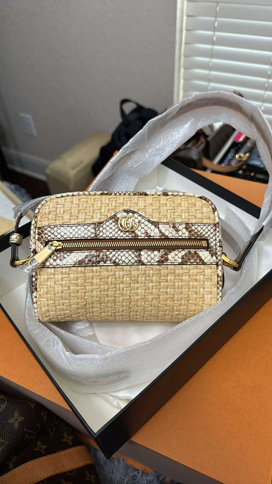 Gucci Straw Crossbody
