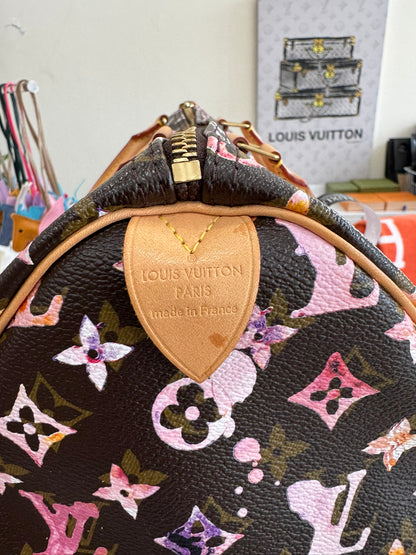 Louis Vuitton Speedy 35 in Brown Aquarelle