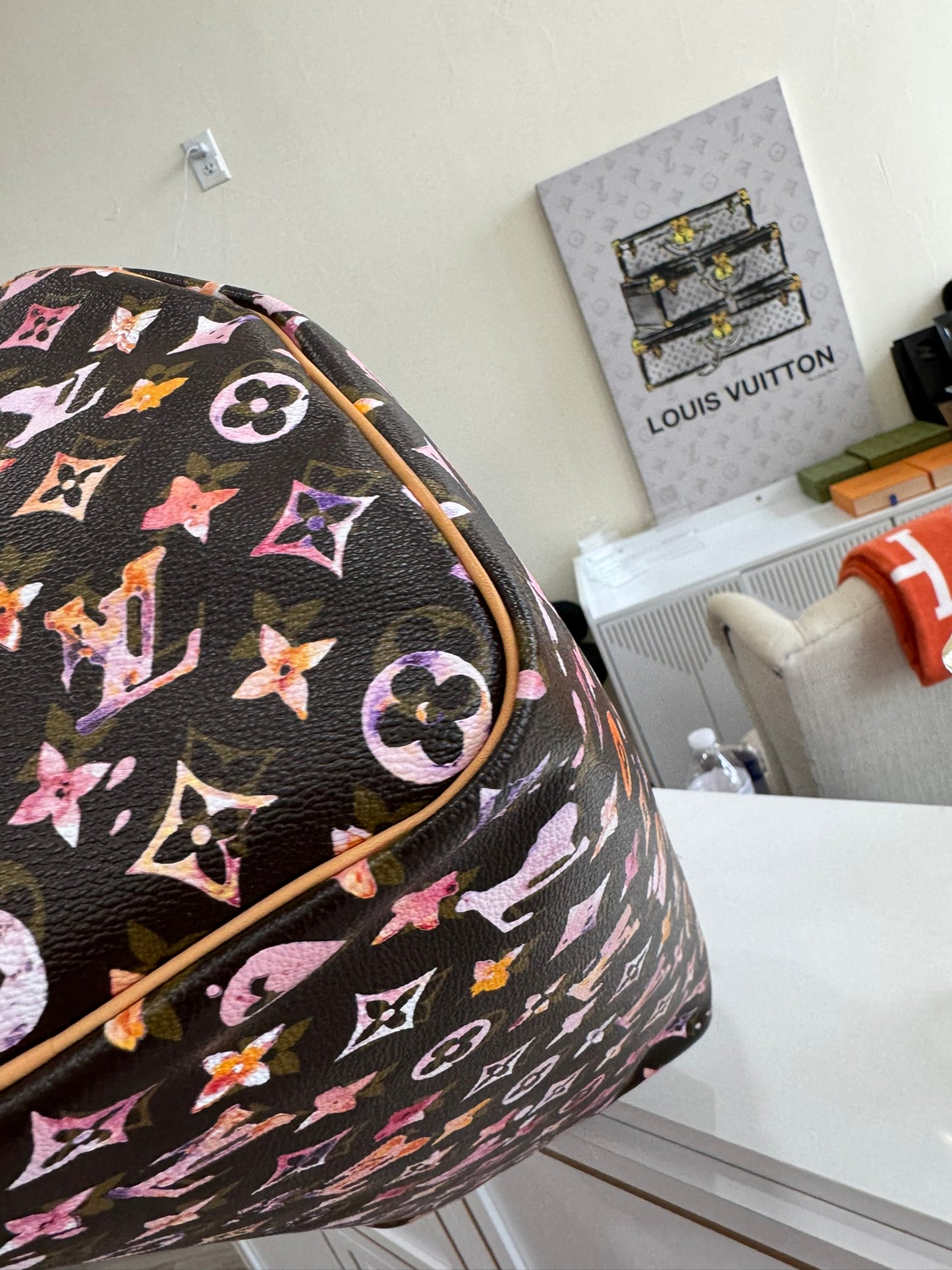 Louis Vuitton Speedy 35 in Brown Aquarelle