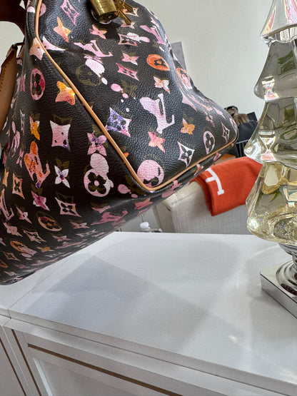 Louis Vuitton Speedy 35 in Brown Aquarelle