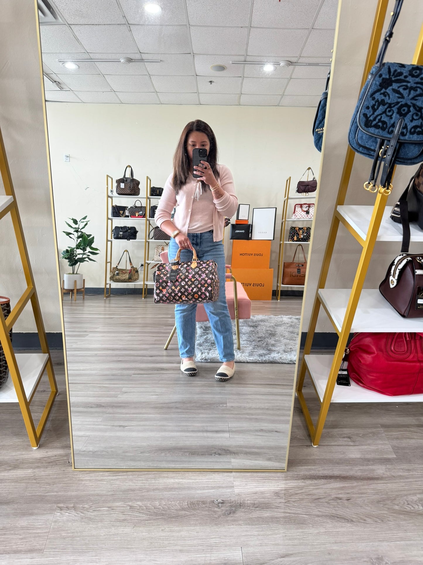 Louis Vuitton Speedy 35 in Brown Aquarelle