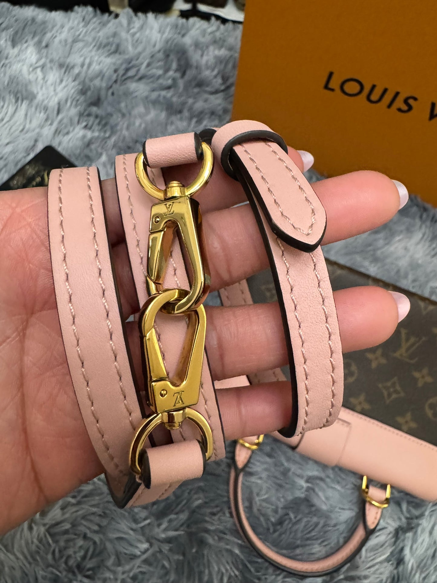 Louis Vuitton Locky BB in Monogram Canvas and Rose Poudre Leather