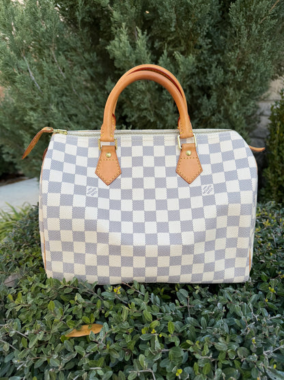 Louis Vuitton Speedy 30 in Damier Azur Canvas
