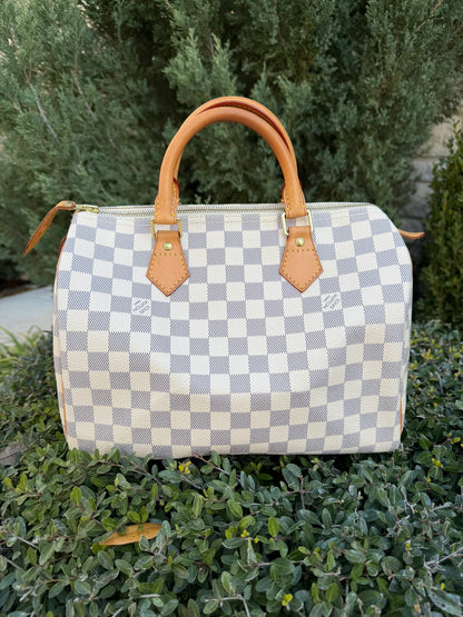 Louis Vuitton Speedy 30 in Damier Azur Canvas