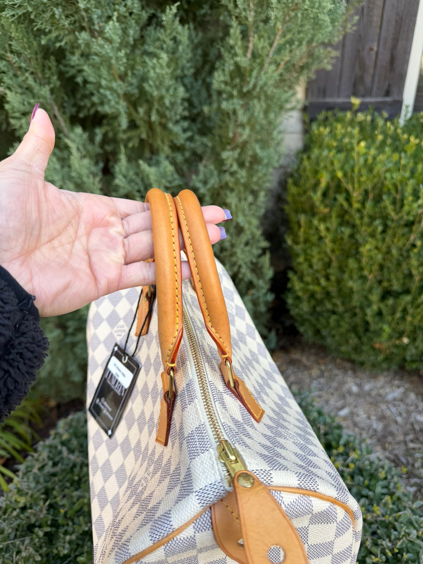 Louis Vuitton Speedy 30 in Damier Azur Canvas