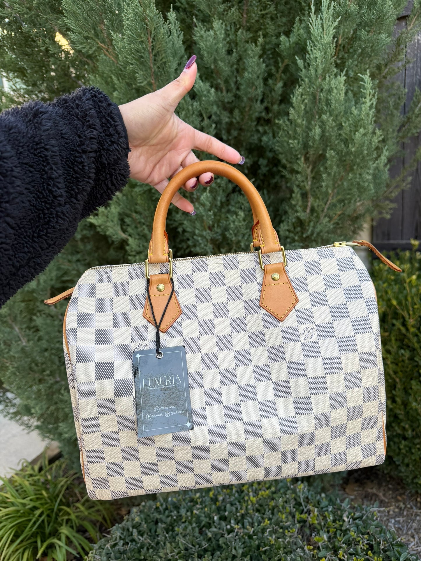 Louis Vuitton Speedy 30 in Damier Azur Canvas