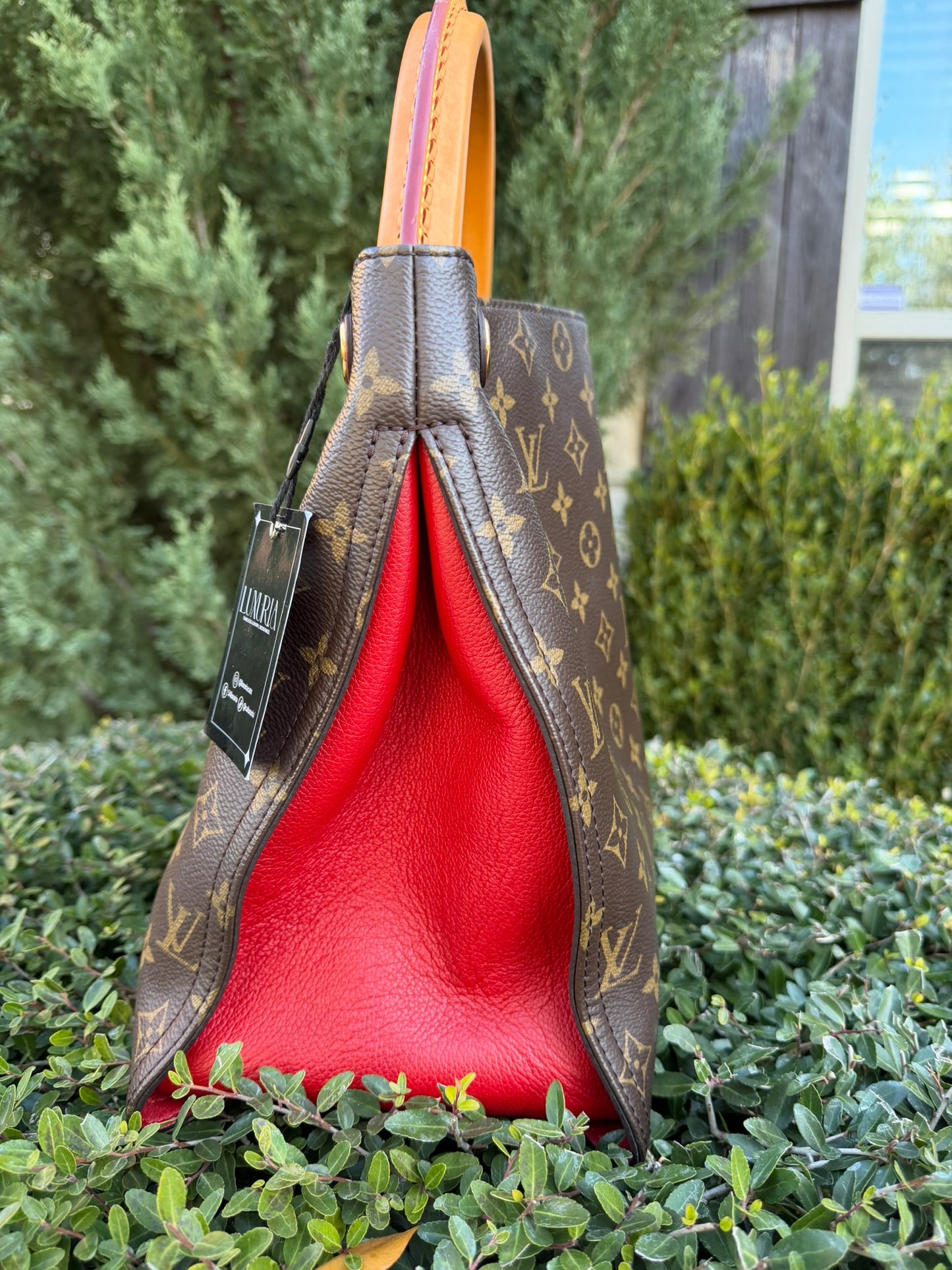 Louis Vuitton Gaia in Monogram Canvas with Red Accent