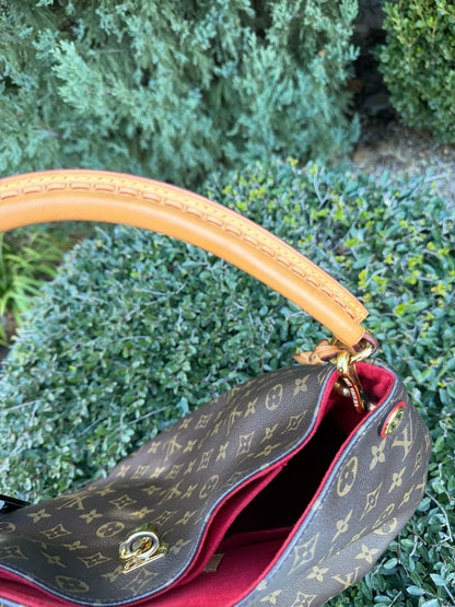 Louis Vuitton Gaia in Monogram Canvas with Red Accent