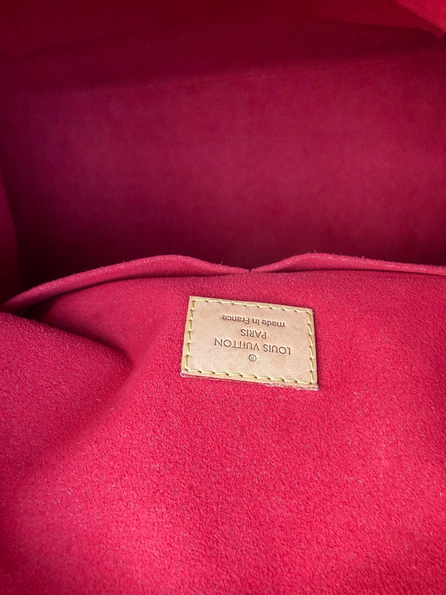 Louis Vuitton Gaia in Monogram Canvas with Red Accent
