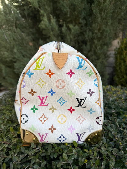 Louis Vuitton Speedy in Multicolor Blanc