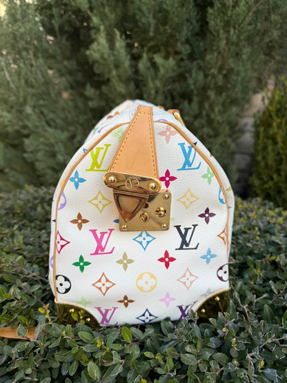 Louis Vuitton Speedy in Multicolor Blanc
